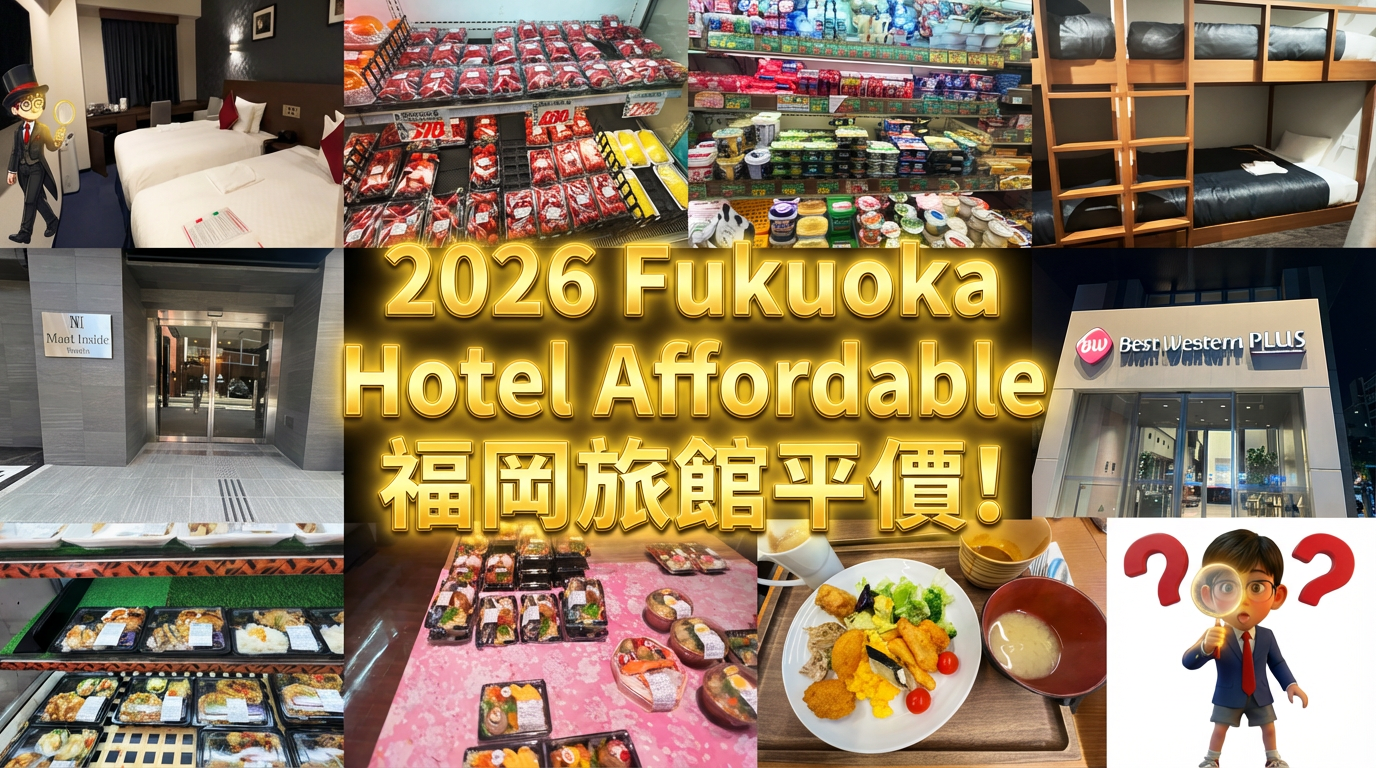 Fukuoka Budget Stays 2026: The Best Value 4-Person Rooms in Tenjin!