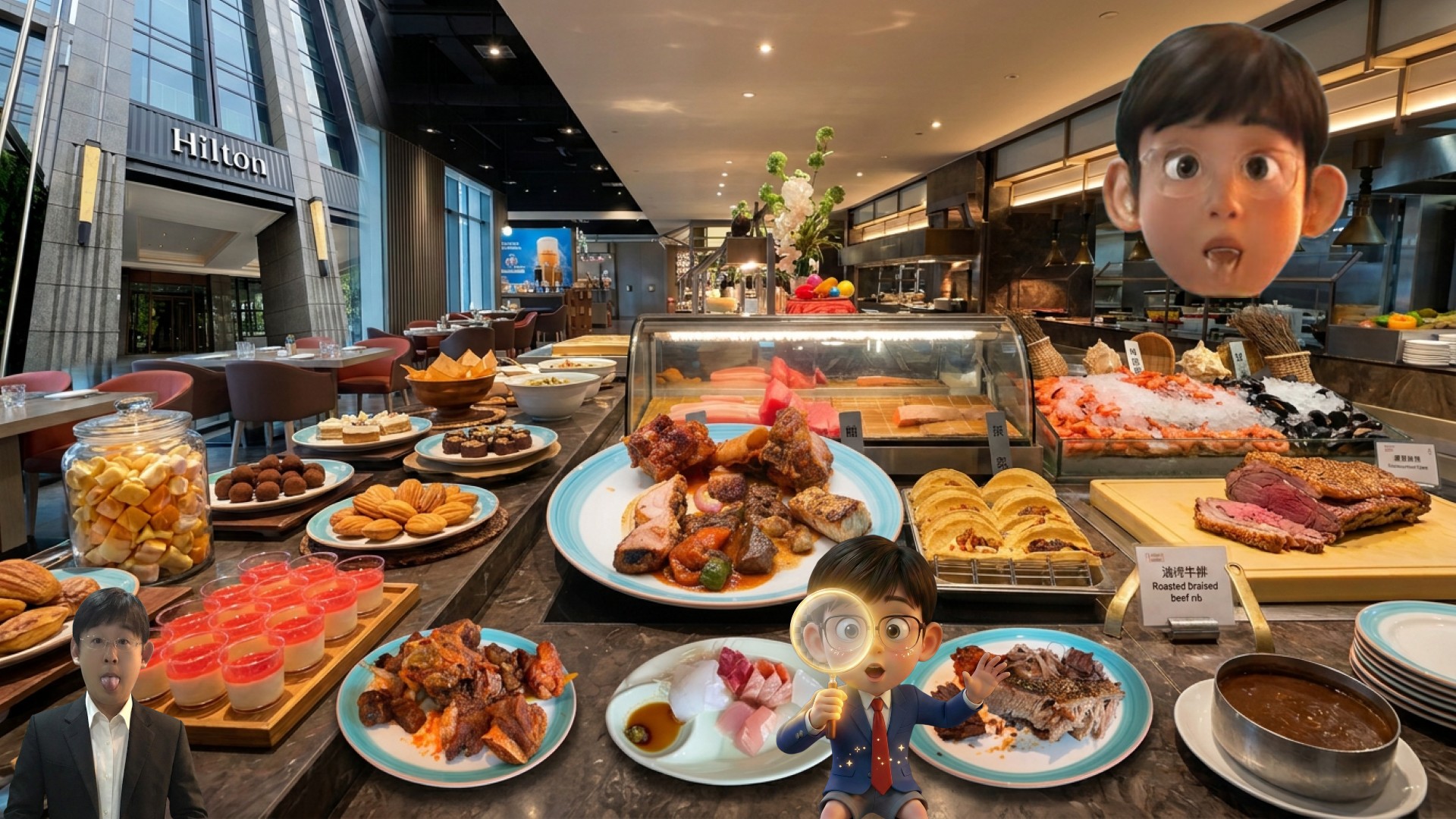 Hilton Taipei Sinban Market Flavor Buffet Review: 新北市板橋希爾頓悅市集吃到飽